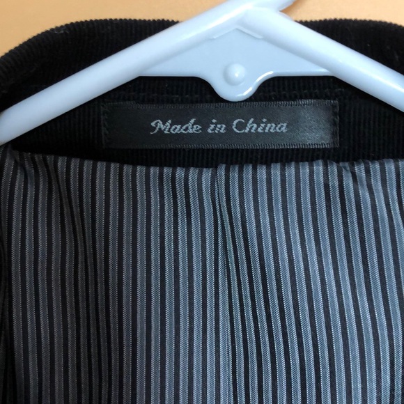Calvin Klein Black Corduroy Blazer XC